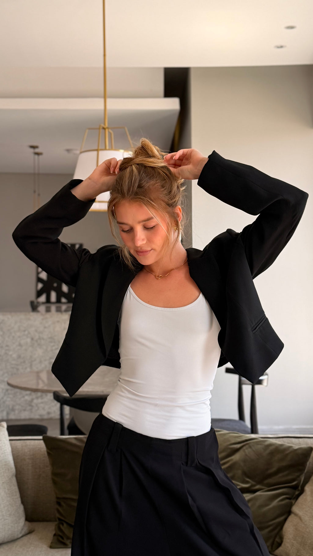 Cropped blazer