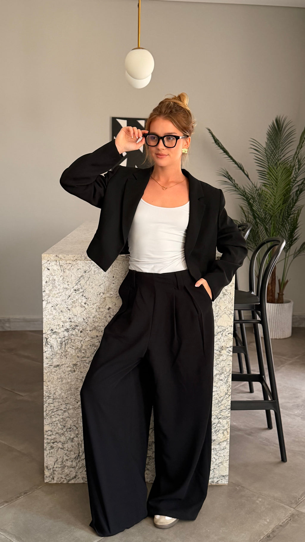 Cropped blazer