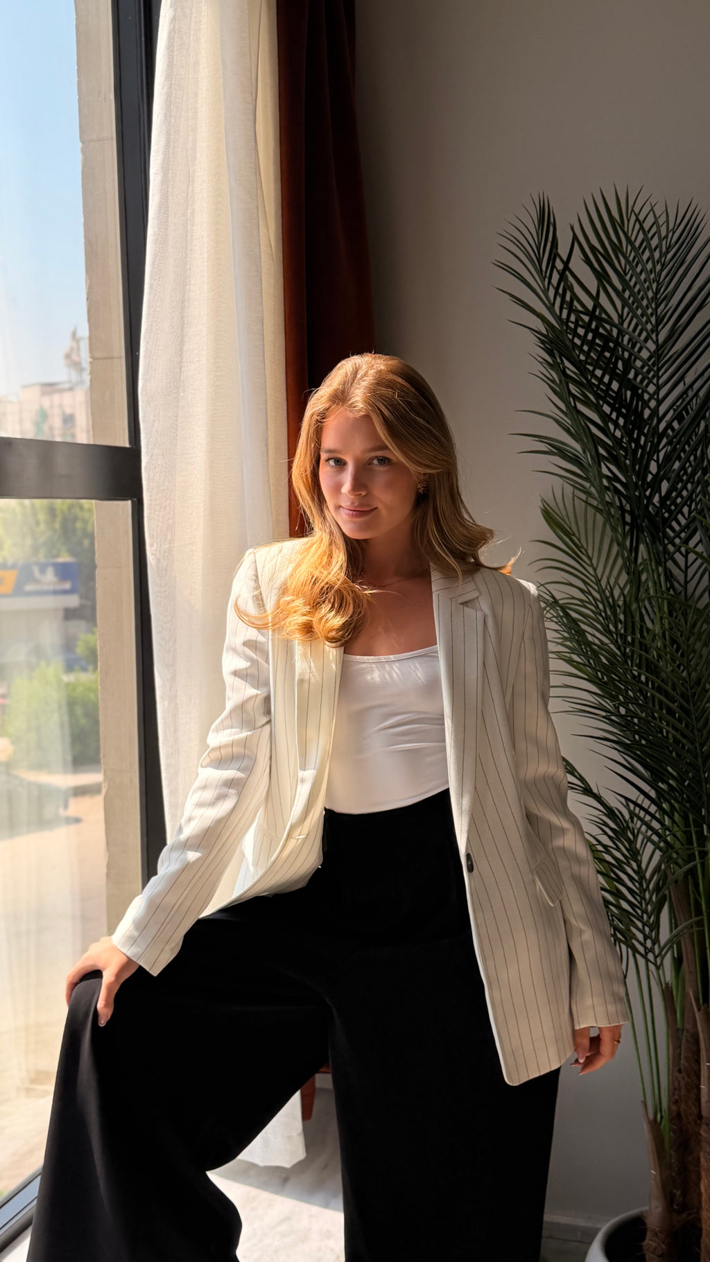 Striped blazer