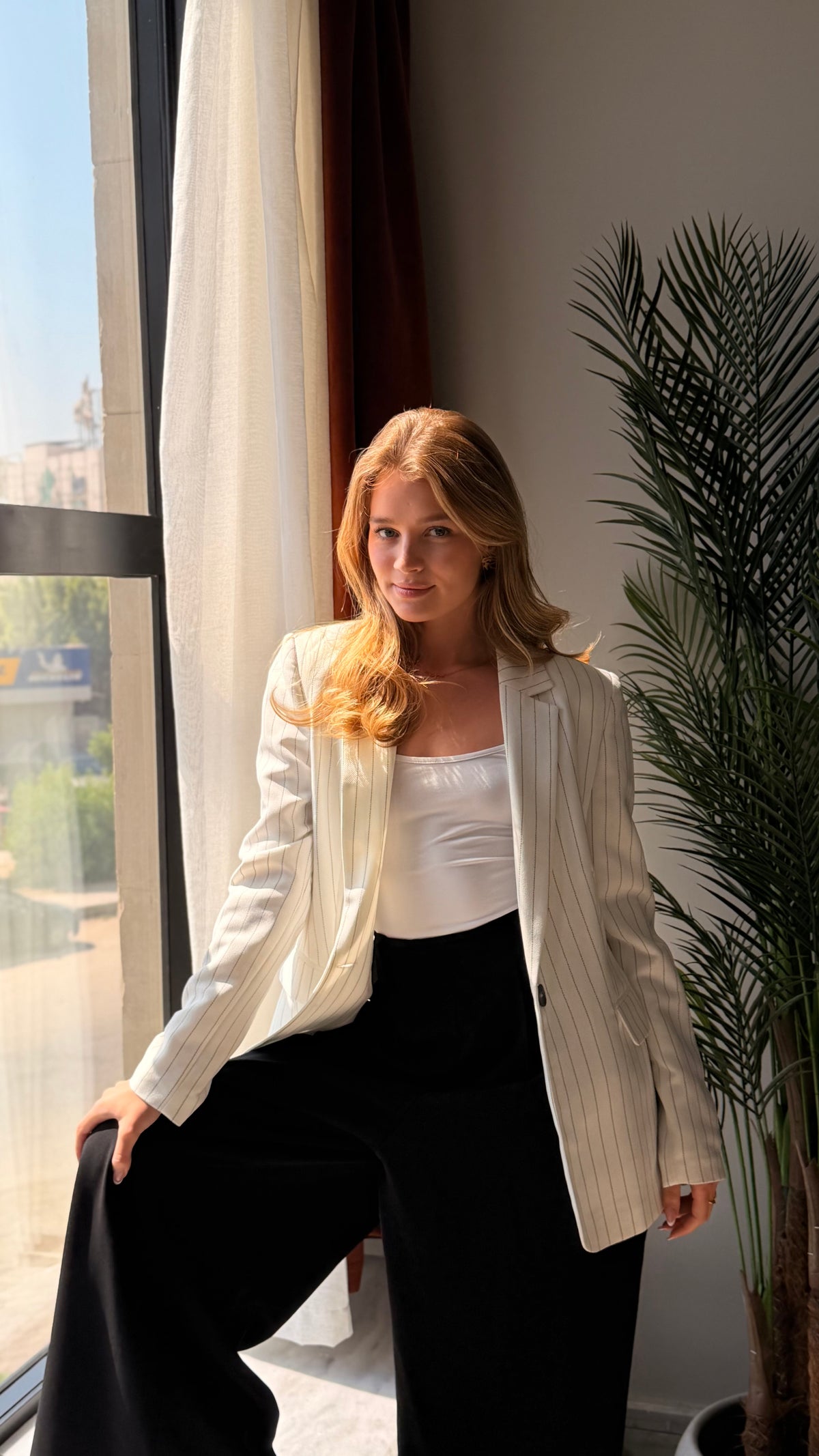 Striped blazer