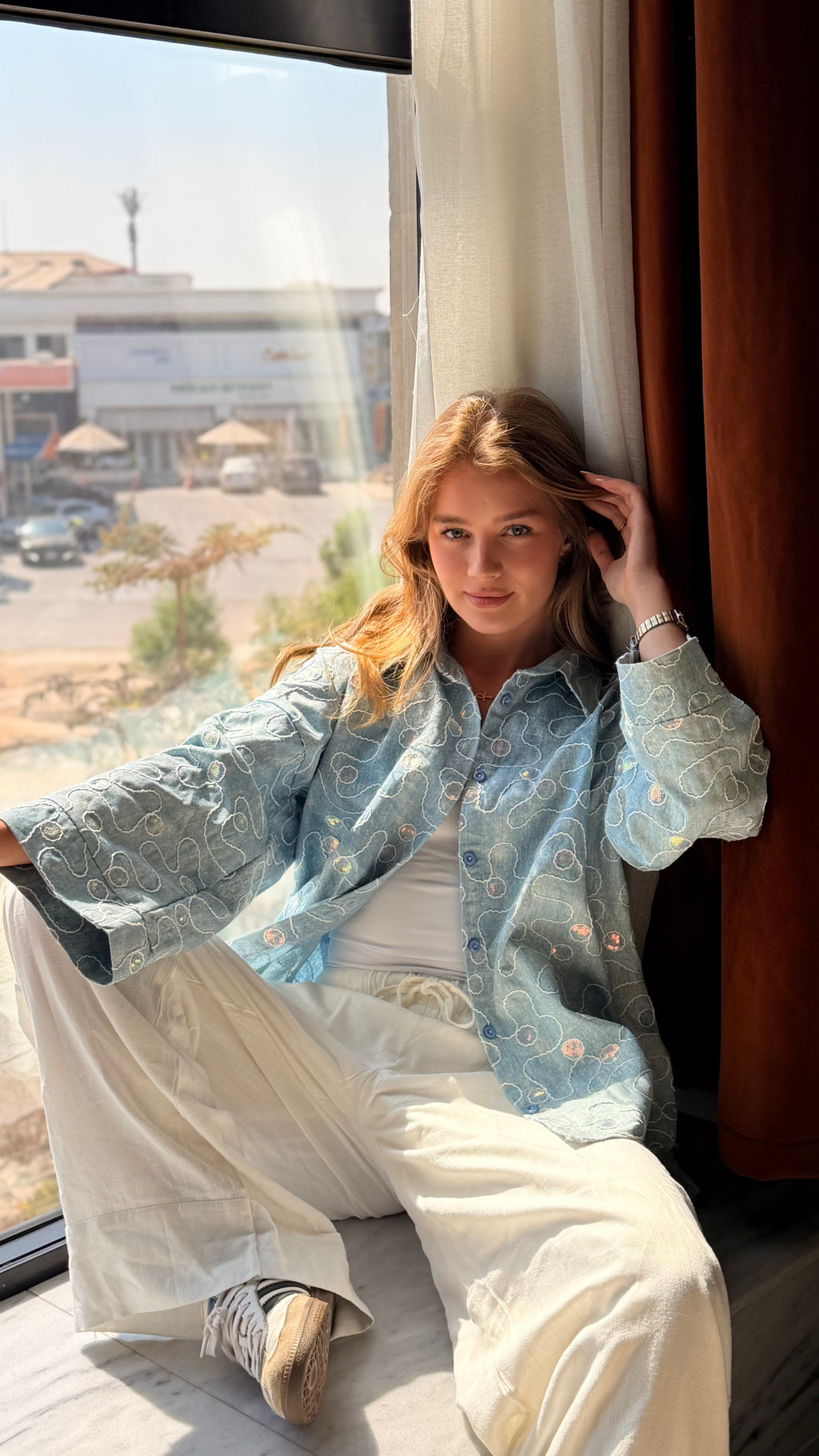 Starfall Oversized Denim Jacket