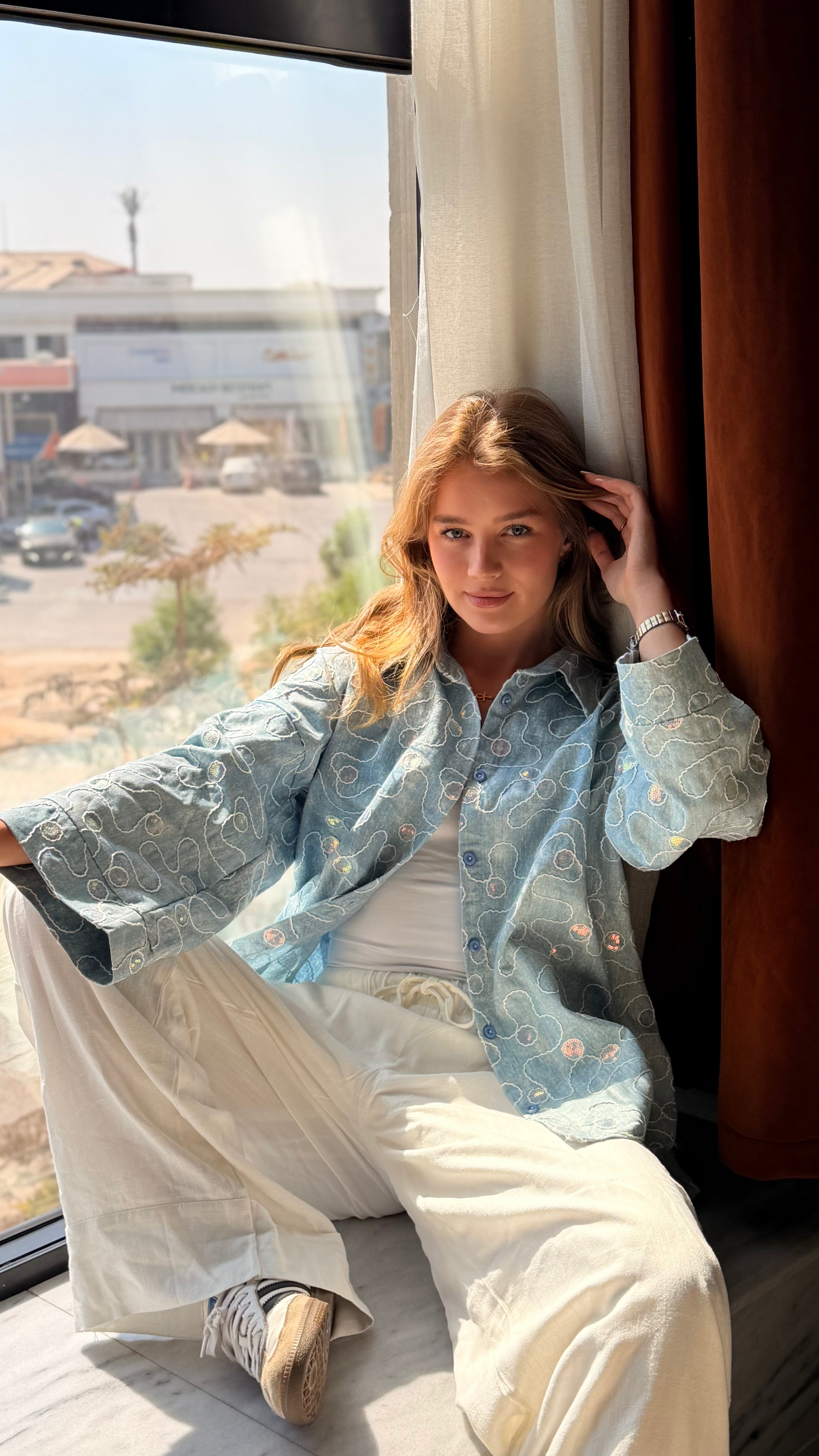 Starfall Oversized Denim Jacket