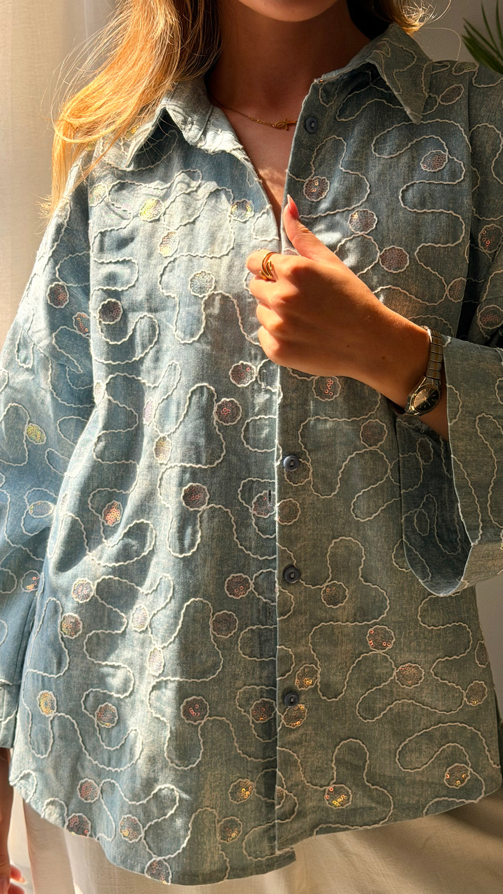 Starfall Oversized Denim Jacket