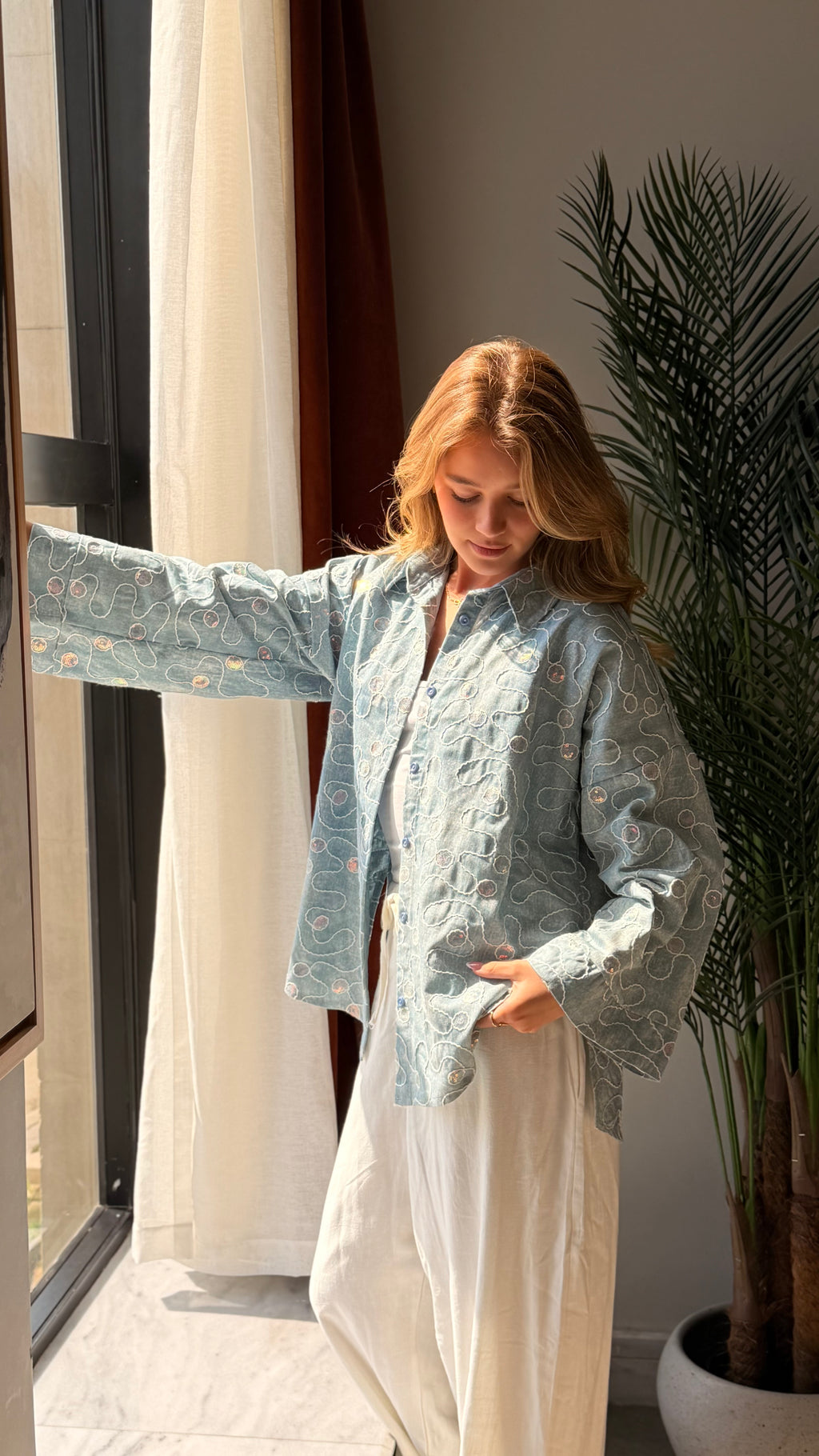 Starfall Oversized Denim Jacket